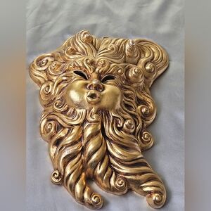 Vintage Rare Decration Venetian Plaster Mask - Aeolus Wind God Art collectibles